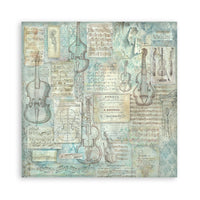 STAMPERIA - 8”x8” (20.3x20.3 cm) Paper Pad 22 single sided paper sheets - Symphony