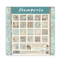 STAMPERIA - 8”x8” (20.3x20.3 cm) Paper Pad 22 single sided paper sheets - Symphony