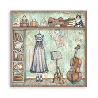 STAMPERIA - 8”x8” (20.3x20.3 cm) Paper Pad 22 single sided paper sheets - Symphony