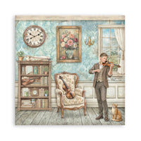 STAMPERIA - 8”x8” (20.3x20.3 cm) Paper Pad 22 single sided paper sheets - Symphony