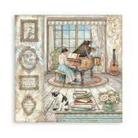 STAMPERIA - 12”x12” (30.5x30.5 cm) Paper Pad 22 single sided paper sheets - Symphony
