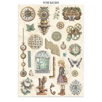 
              STAMPERIA - Printed Art Junk journal: stickers, cut-outs, backgrounds for Art and Craft - Gardens of Time
            