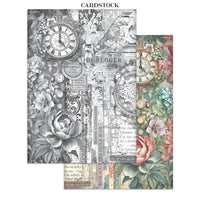 
              STAMPERIA - Printed Art Junk journal: stickers, cut-outs, backgrounds for Art and Craft - Gardens of Time
            