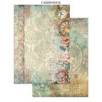 
              STAMPERIA - Printed Art Junk journal: stickers, cut-outs, backgrounds for Art and Craft - Gardens of Time
            