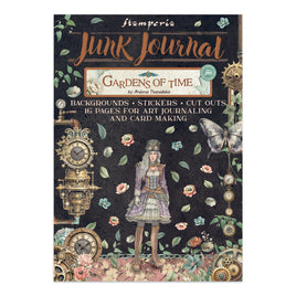 STAMPERIA - Printed Art Junk journal: stickers, cut-outs, backgrounds for Art and Craft - Gardens of Time