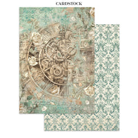 
              STAMPERIA - Printed Art Junk journal: stickers, cut-outs, backgrounds for Art and Craft - Gardens of Time
            