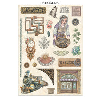 
              STAMPERIA - Printed Art Junk journal: stickers, cut-outs, backgrounds for Art and Craft - Gardens of Time
            