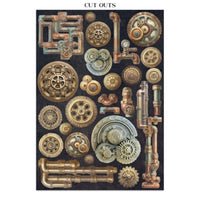 
              STAMPERIA - Printed Art Junk journal: stickers, cut-outs, backgrounds for Art and Craft - Gardens of Time
            