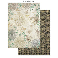 
              STAMPERIA - Printed Art Junk journal: stickers, cut-outs, backgrounds for Art and Craft - Gardens of Time
            
