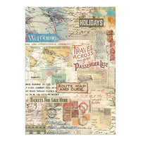 
              STAMPERIA - Art of Travelling - Junk Journal Stickers Backgrounds Cut-Outs (SBJK18)
            