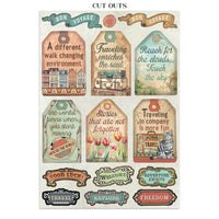 
              STAMPERIA - Art of Travelling - Junk Journal Stickers Backgrounds Cut-Outs (SBJK18)
            