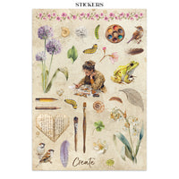 STAMPERIA - Printed Art Junk journal: stickers, cut-outs, backgrounds for Art and Craft - All Around