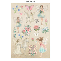 STAMPERIA - Printed Art Junk journal: stickers, cut-outs, backgrounds for Art and Craft - Wonderland