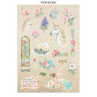 STAMPERIA - Printed Art Junk journal: stickers, cut-outs, backgrounds for Art and Craft - Wonderland