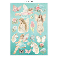 STAMPERIA - Printed Art Junk journal: stickers, cut-outs, backgrounds for Art and Craft - Wonderland