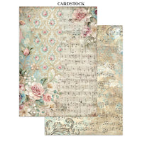 STAMPERIA - Printed Art Junk journal: stickers, cut-outs, backgrounds for Art and Craft - Symphony