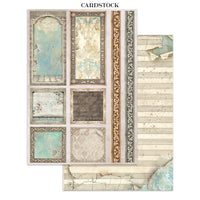STAMPERIA - Printed Art Junk journal: stickers, cut-outs, backgrounds for Art and Craft - Symphony