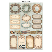 STAMPERIA - Printed Art Junk journal: stickers, cut-outs, backgrounds for Art and Craft - Symphony