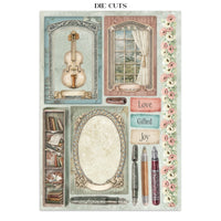 STAMPERIA - Printed Art Junk journal: stickers, cut-outs, backgrounds for Art and Craft - Symphony