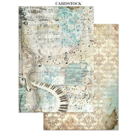 STAMPERIA - Printed Art Junk journal: stickers, cut-outs, backgrounds for Art and Craft - Symphony