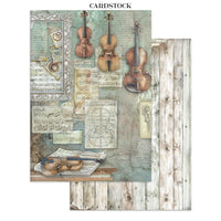 STAMPERIA - Printed Art Junk journal: stickers, cut-outs, backgrounds for Art and Craft - Symphony
