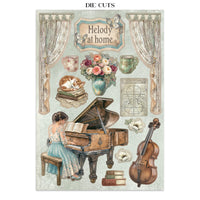 STAMPERIA - Printed Art Junk journal: stickers, cut-outs, backgrounds for Art and Craft - Symphony