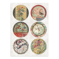 STAMPERIA - Printed Art Junk journal: stickers, cut-outs, backgrounds for Art and Craft - Oriental Garden