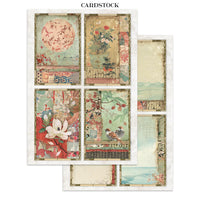 STAMPERIA - Printed Art Junk journal: stickers, cut-outs, backgrounds for Art and Craft - Oriental Garden