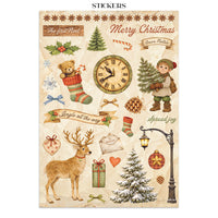 STAMPERIA - Printed Art Junk journal: stickers, cut-outs, backgrounds for Art and Craft - Silent Night