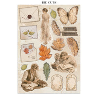 STAMPERIA - Printed Art Junk journal: stickers, cut-outs, backgrounds for Art and Craft - Flowers and Poems