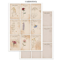 STAMPERIA - Printed Art Junk journal: stickers, cut-outs, backgrounds for Art and Craft - Flowers and Poems