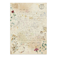 STAMPERIA - Printed Art Junk journal: stickers, cut-outs, backgrounds for Art and Craft - Flowers and Poems