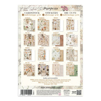 STAMPERIA - Printed Art Junk journal: stickers, cut-outs, backgrounds for Art and Craft - Flowers and Poems