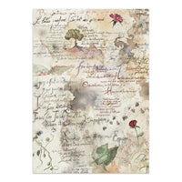 STAMPERIA - Printed Art Junk journal: stickers, cut-outs, backgrounds for Art and Craft - Flowers and Poems