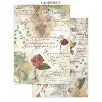 STAMPERIA - Printed Art Junk journal: stickers, cut-outs, backgrounds for Art and Craft - Flowers and Poems