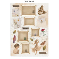 STAMPERIA - Printed Art Junk journal: stickers, cut-outs, backgrounds for Art and Craft - Flowers and Poems