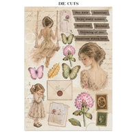 STAMPERIA - Printed Art Junk journal: stickers, cut-outs, backgrounds for Art and Craft - Flowers and Poems