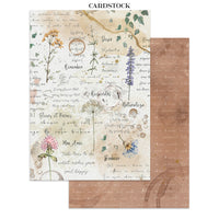 STAMPERIA - Printed Art Junk journal: stickers, cut-outs, backgrounds for Art and Craft - Flowers and Poems