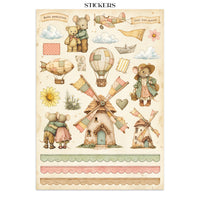 STAMPERIA - Printed Art Junk journal: stickers, cut-outs, backgrounds for Art and Craft - Cozy Family