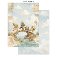 STAMPERIA - Printed Art Junk journal: stickers, cut-outs, backgrounds for Art and Craft - Cozy Family