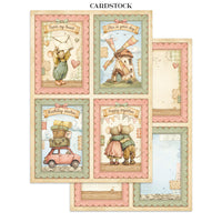 STAMPERIA - Printed Art Junk journal: stickers, cut-outs, backgrounds for Art and Craft - Cozy Family