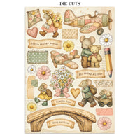 STAMPERIA - Printed Art Junk journal: stickers, cut-outs, backgrounds for Art and Craft - Cozy Family