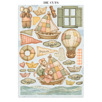 STAMPERIA - Printed Art Junk journal: stickers, cut-outs, backgrounds for Art and Craft - Cozy Family