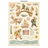 STAMPERIA - Printed Art Junk journal: stickers, cut-outs, backgrounds for Art and Craft - Cozy Family