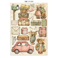 STAMPERIA - Printed Art Junk journal: stickers, cut-outs, backgrounds for Art and Craft - Cozy Family