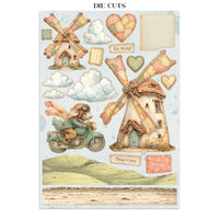 STAMPERIA - Printed Art Junk journal: stickers, cut-outs, backgrounds for Art and Craft - Cozy Family