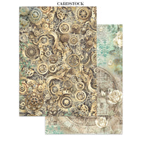 STAMPERIA - Printed Art Junk Journal Focus Points for Art and Craft A5 - Gardens of Time