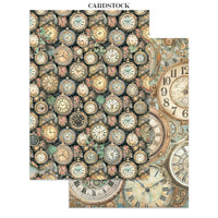 STAMPERIA - Printed Art Junk Journal Focus Points for Art and Craft A5 - Gardens of Time
