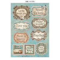 STAMPERIA - Printed Art Junk Journal Focus Points for Art and Craft A5 - Symphony
