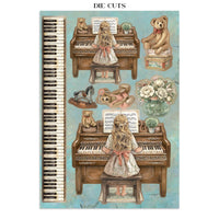STAMPERIA - Printed Art Junk Journal Focus Points for Art and Craft A5 - Symphony